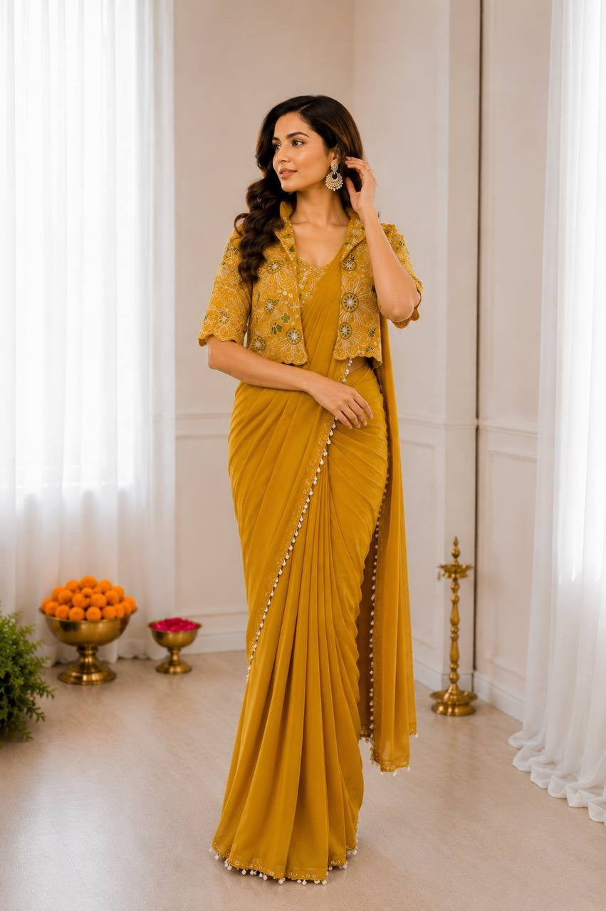 Ready To Wear Free Size Sarees