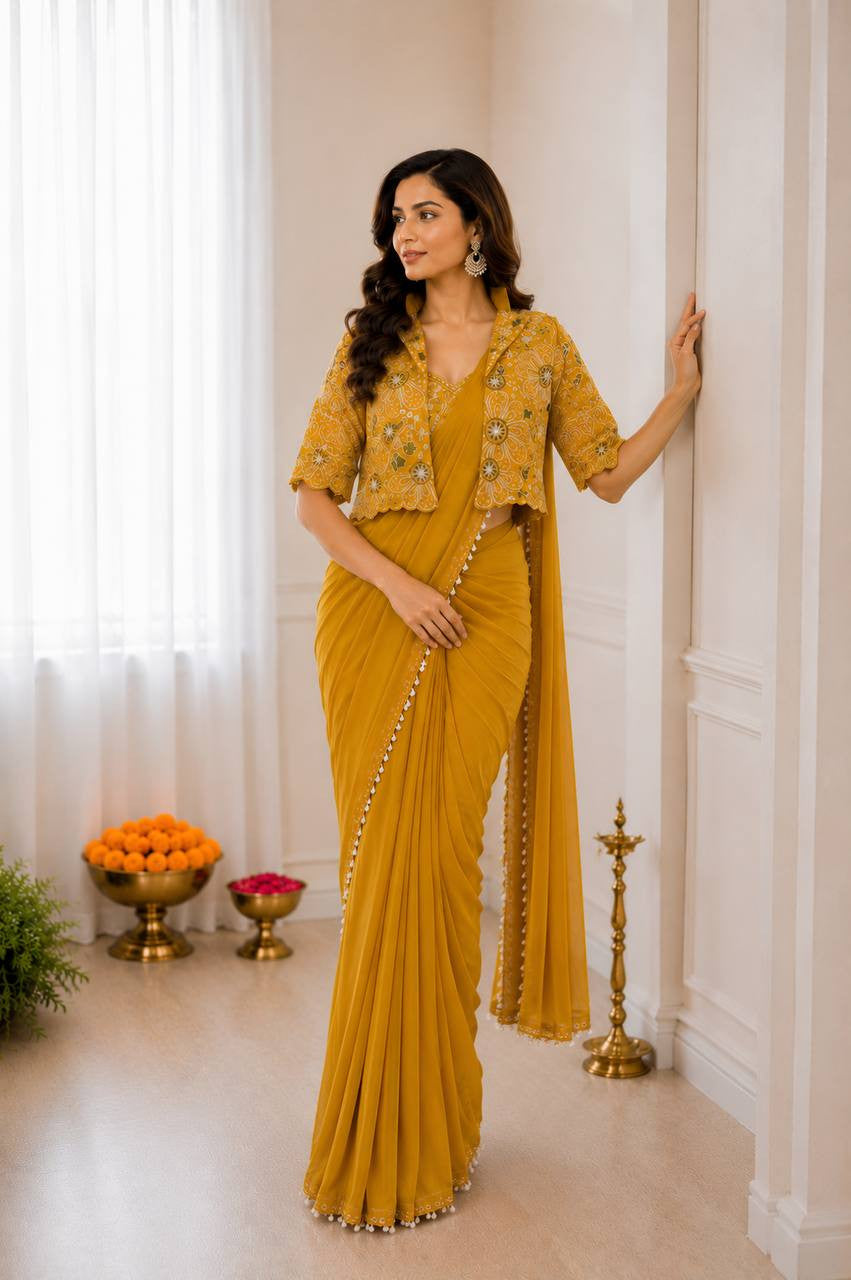 Ready To Wear Free Size Sarees