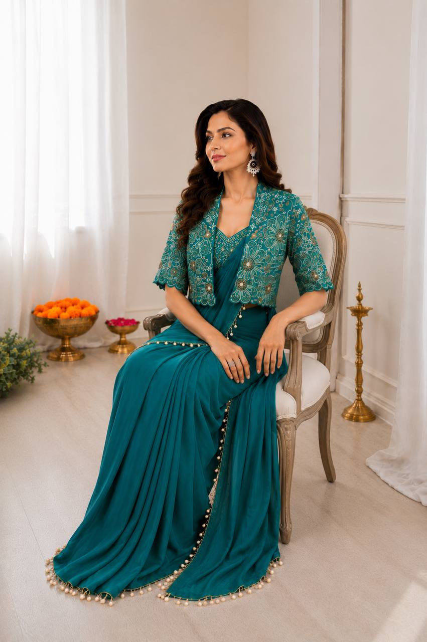 Ready To Wear Free Size Sarees