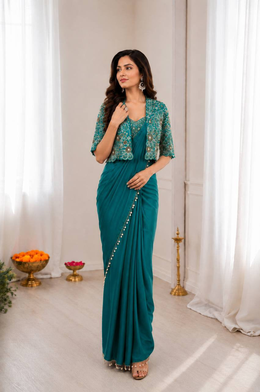 Ready To Wear Free Size Sarees