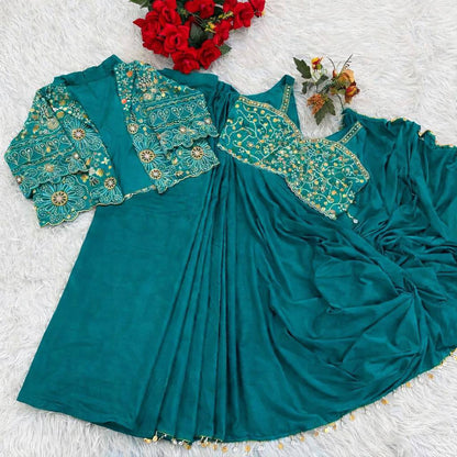 Ready To Wear Free Size Sarees