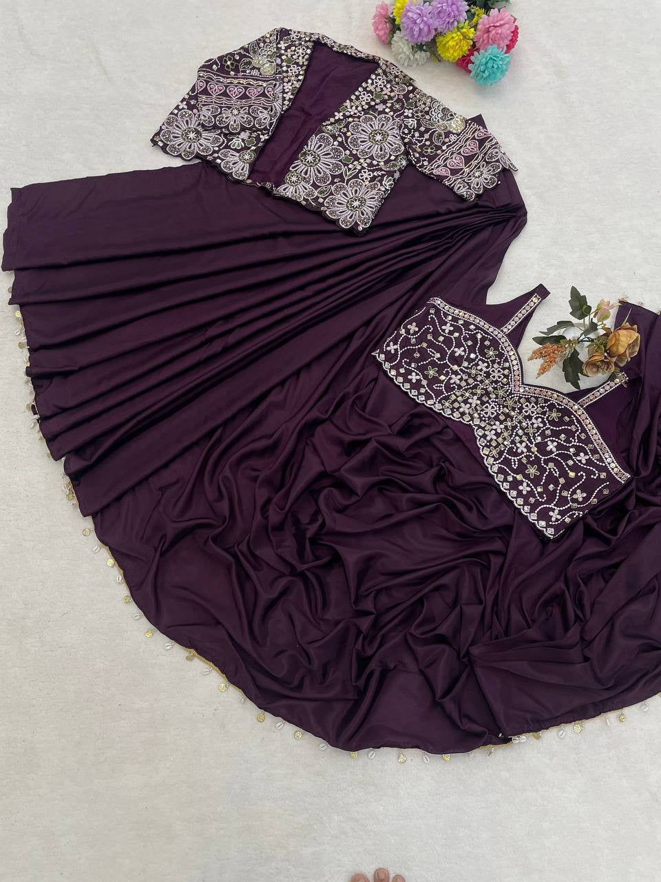 Ready To Wear Free Size Sarees