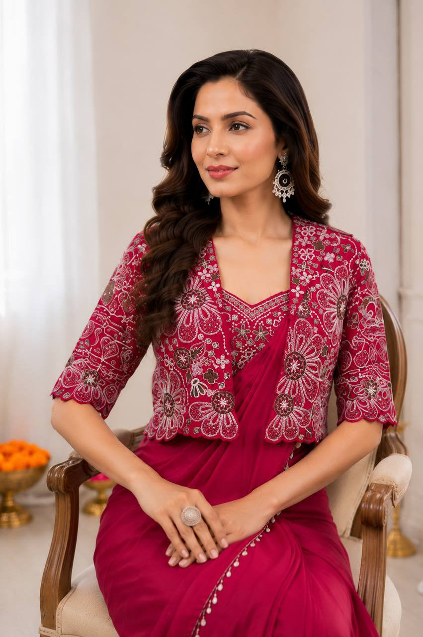 Ready To Wear Free Size Sarees