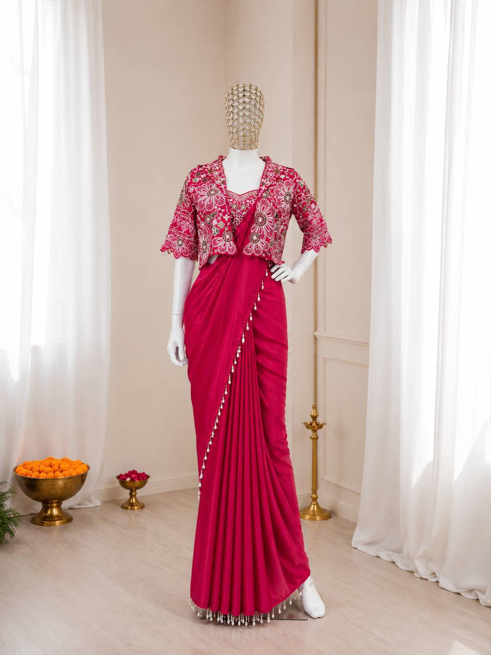 Ready To Wear Free Size Sarees