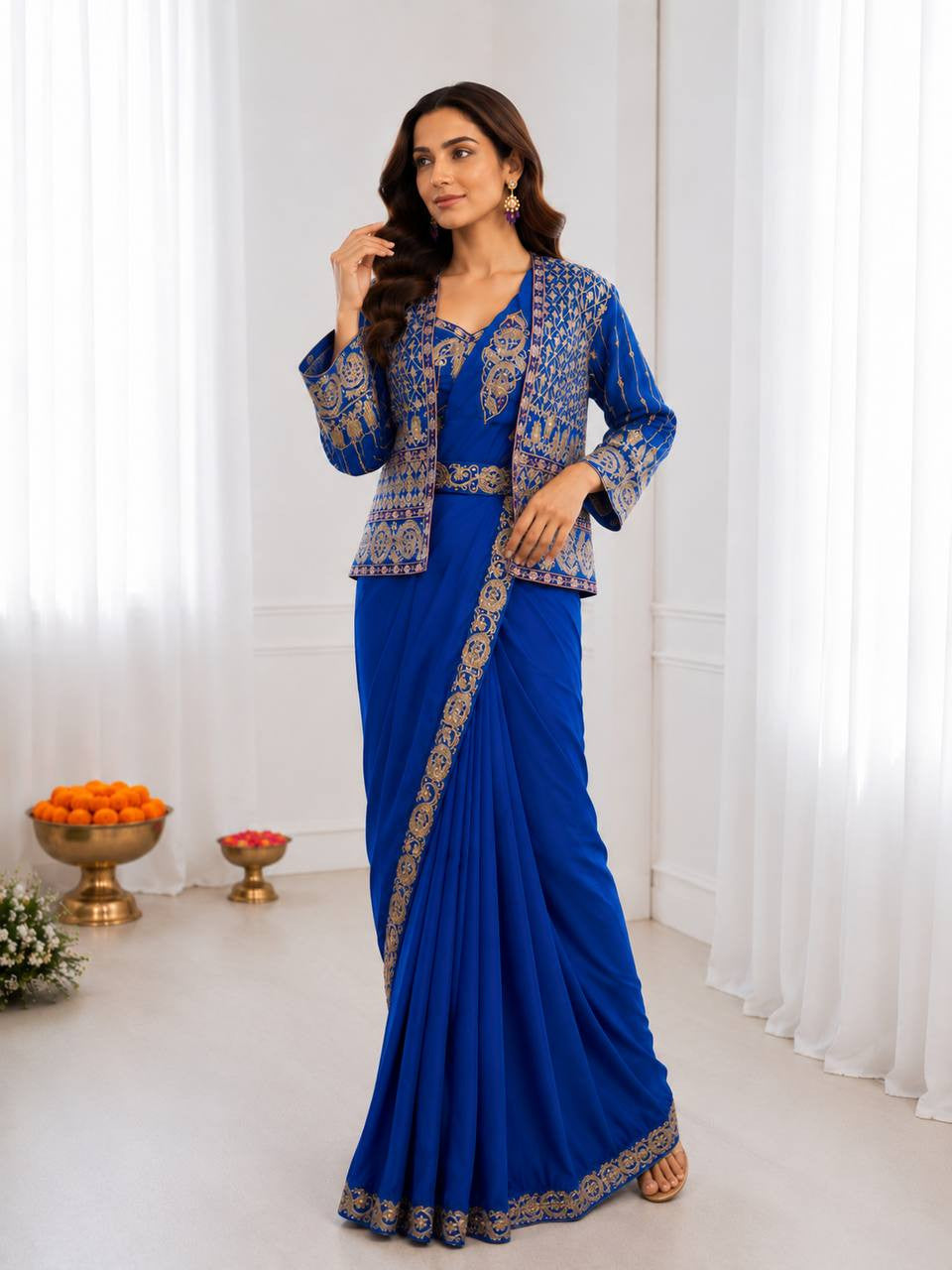 Ready To Wear Free Size Sarees