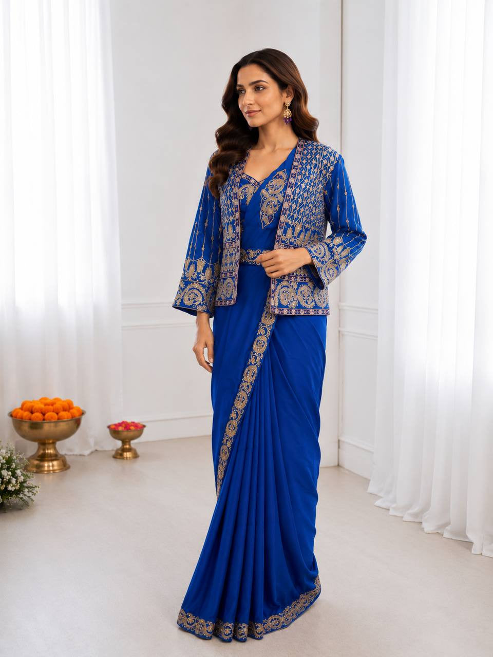 Ready To Wear Free Size Sarees