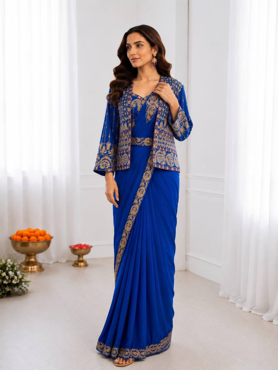 Ready To Wear Free Size Sarees