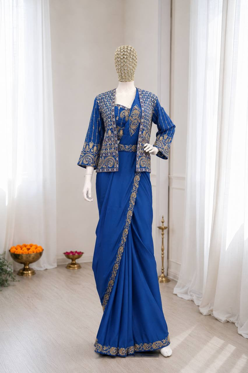 Ready To Wear Free Size Sarees