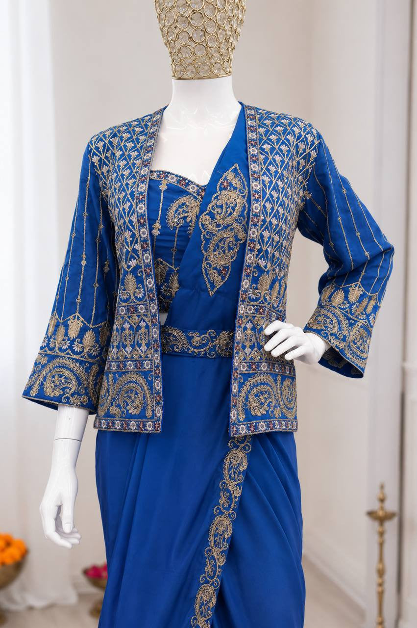 Ready To Wear Free Size Sarees