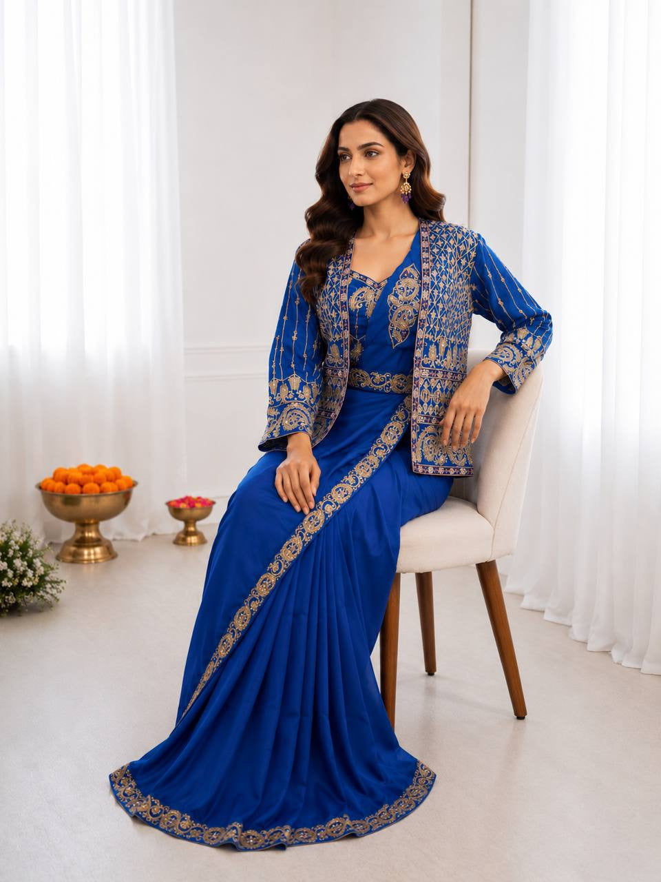 Ready To Wear Free Size Sarees