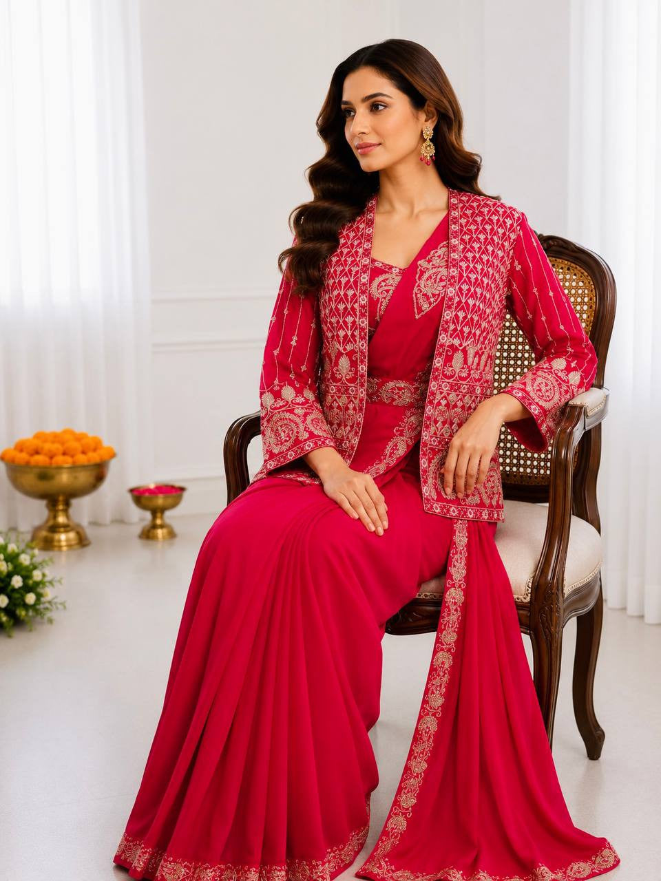 Ready To Wear Free Size Sarees