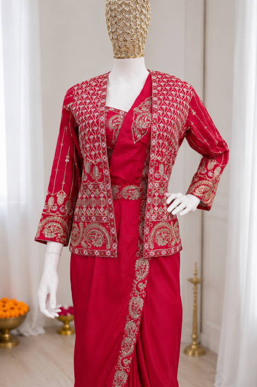 Ready To Wear Free Size Sarees