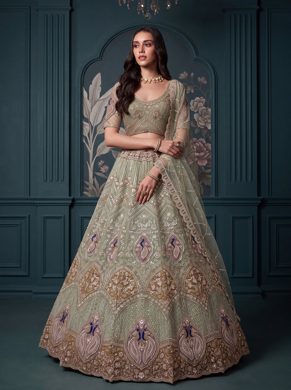 Latest Semi Stitched Wedding Lehenga Choli With Duppatta
