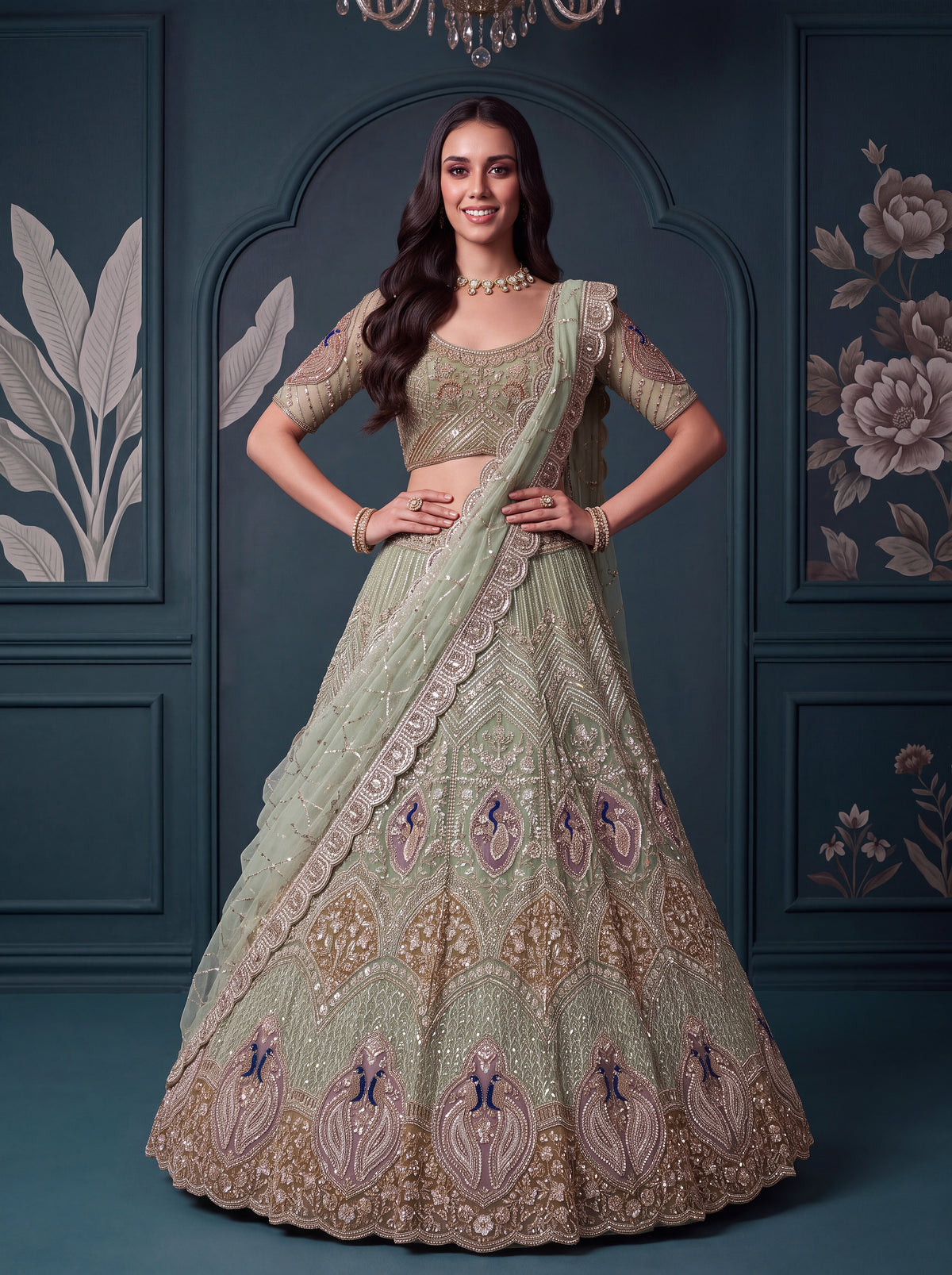 Latest Semi Stitched Wedding Lehenga Choli With Duppatta
