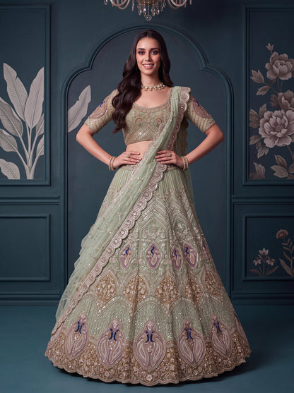 Latest Semi Stitched Wedding Lehenga Choli With Duppatta