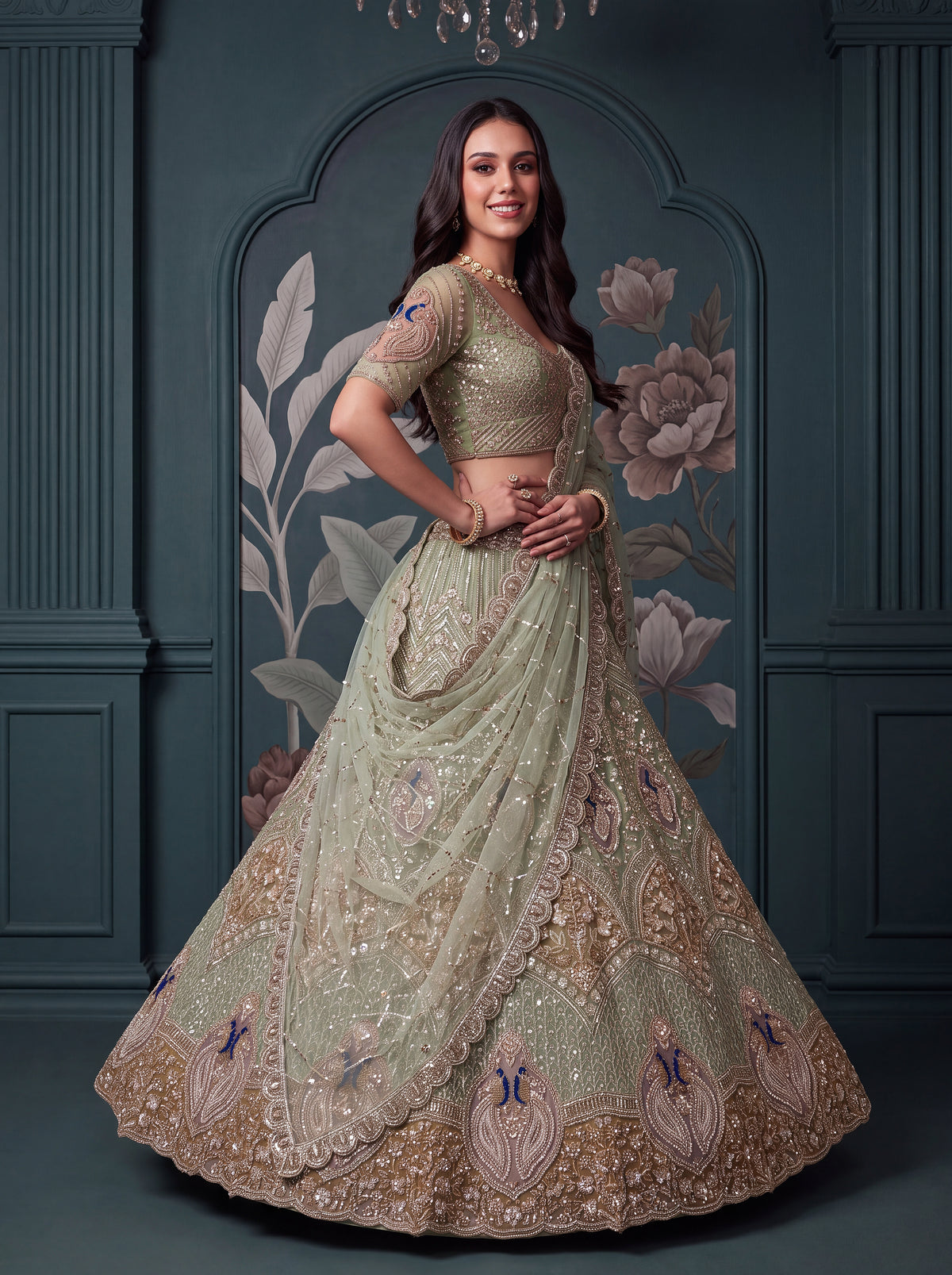 Latest Semi Stitched Wedding Lehenga Choli With Duppatta