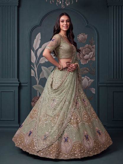 Latest Semi Stitched Wedding Lehenga Choli With Duppatta