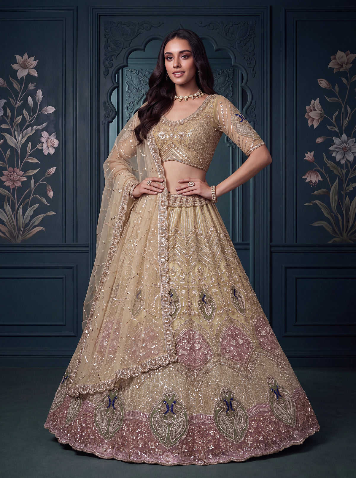 Latest Semi Stitched Wedding Lehenga Choli With Duppatta