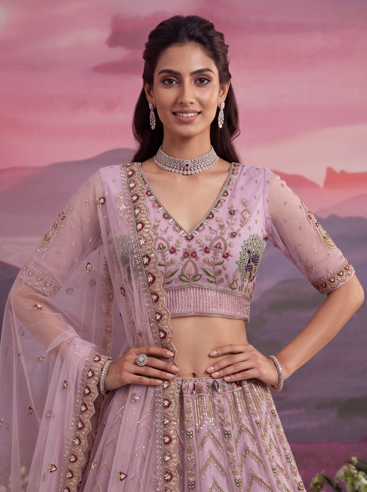 Latest Semi Stitched Wedding Lehenga Choli With Duppatta