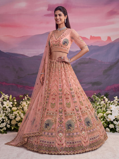 Latest Semi Stitched Wedding Lehenga Choli With Duppatta