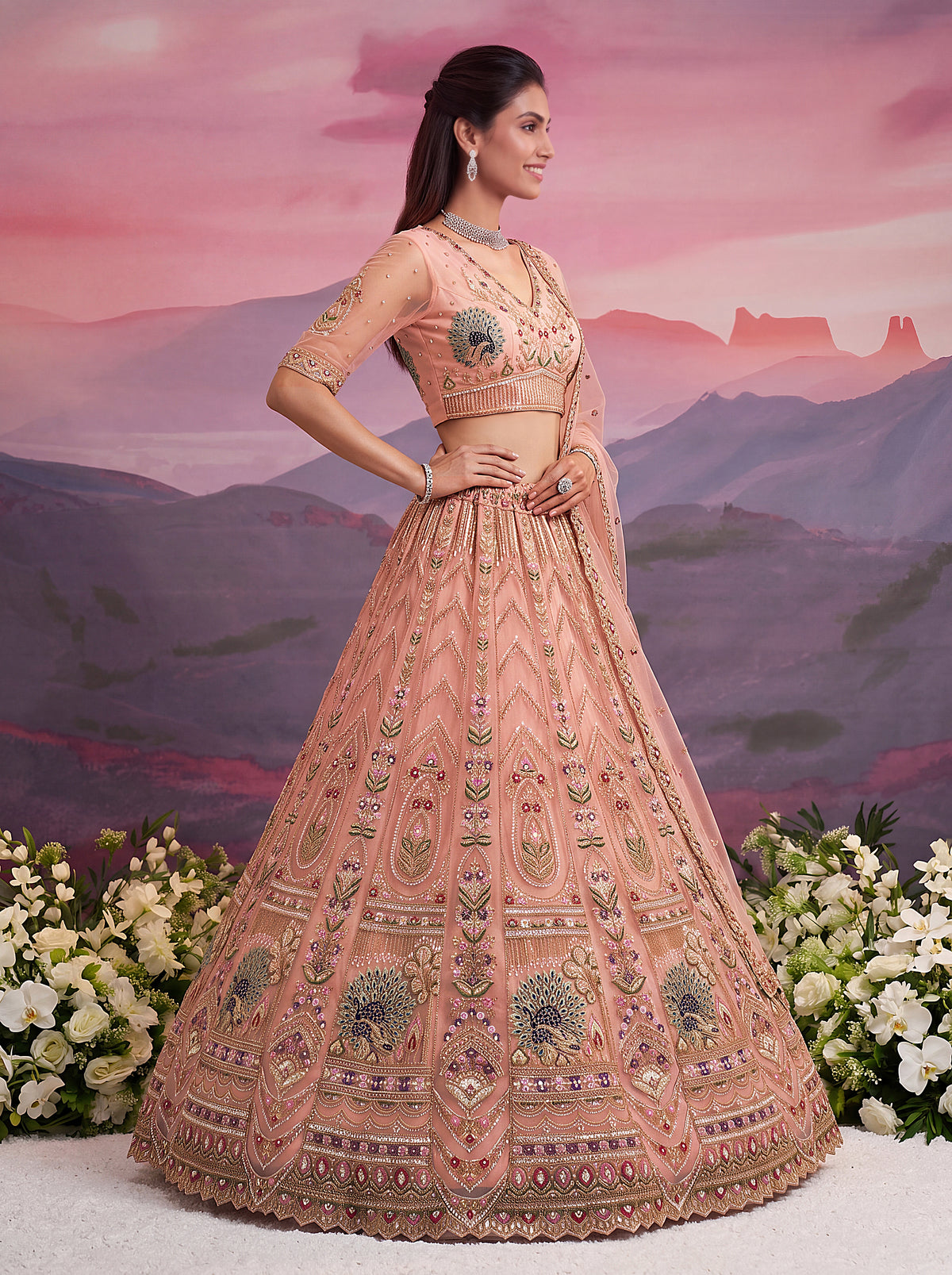 Latest Semi Stitched Wedding Lehenga Choli With Duppatta
