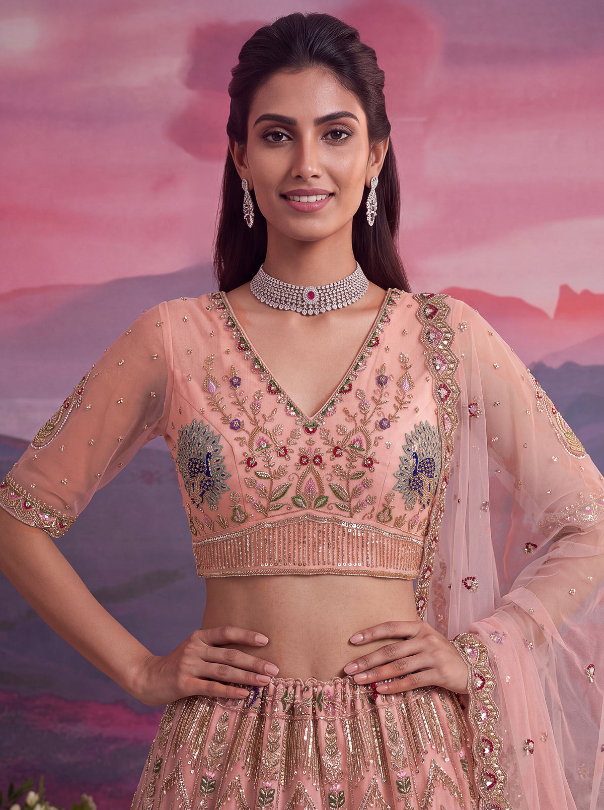 Latest Semi Stitched Wedding Lehenga Choli With Duppatta