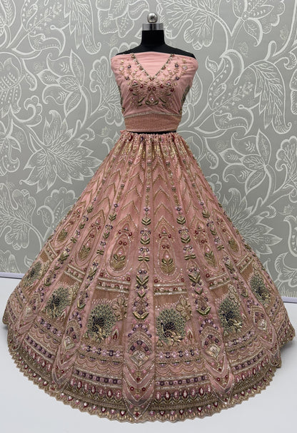 Latest Semi Stitched Wedding Lehenga Choli With Duppatta