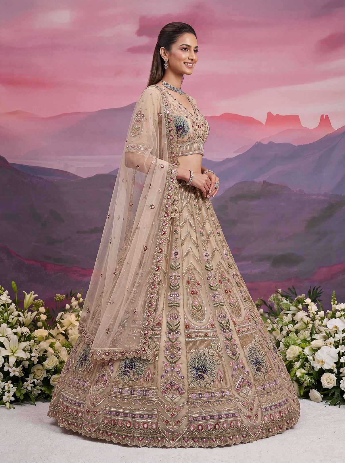 Latest Semi Stitched Wedding Lehenga Choli With Duppatta