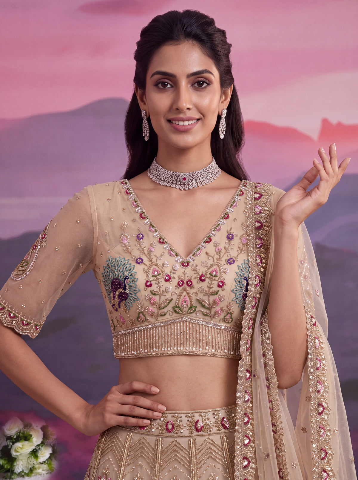 Latest Semi Stitched Wedding Lehenga Choli With Duppatta