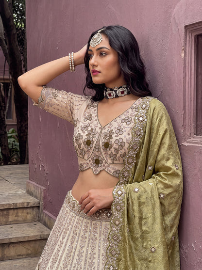 Latest Semi Stitched Lehenga Choli With Dupatta.