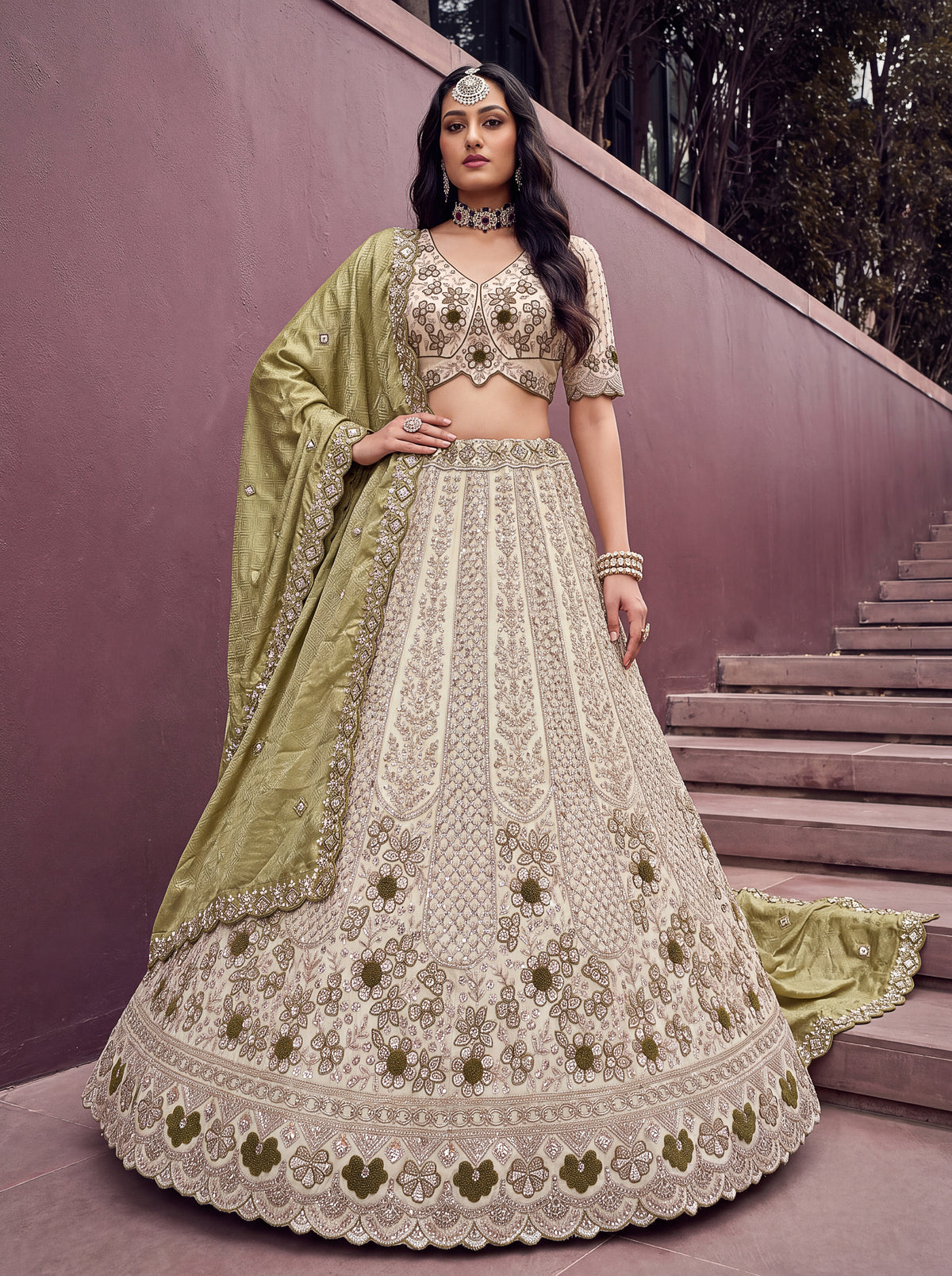 Latest Semi Stitched Lehenga Choli With Dupatta.