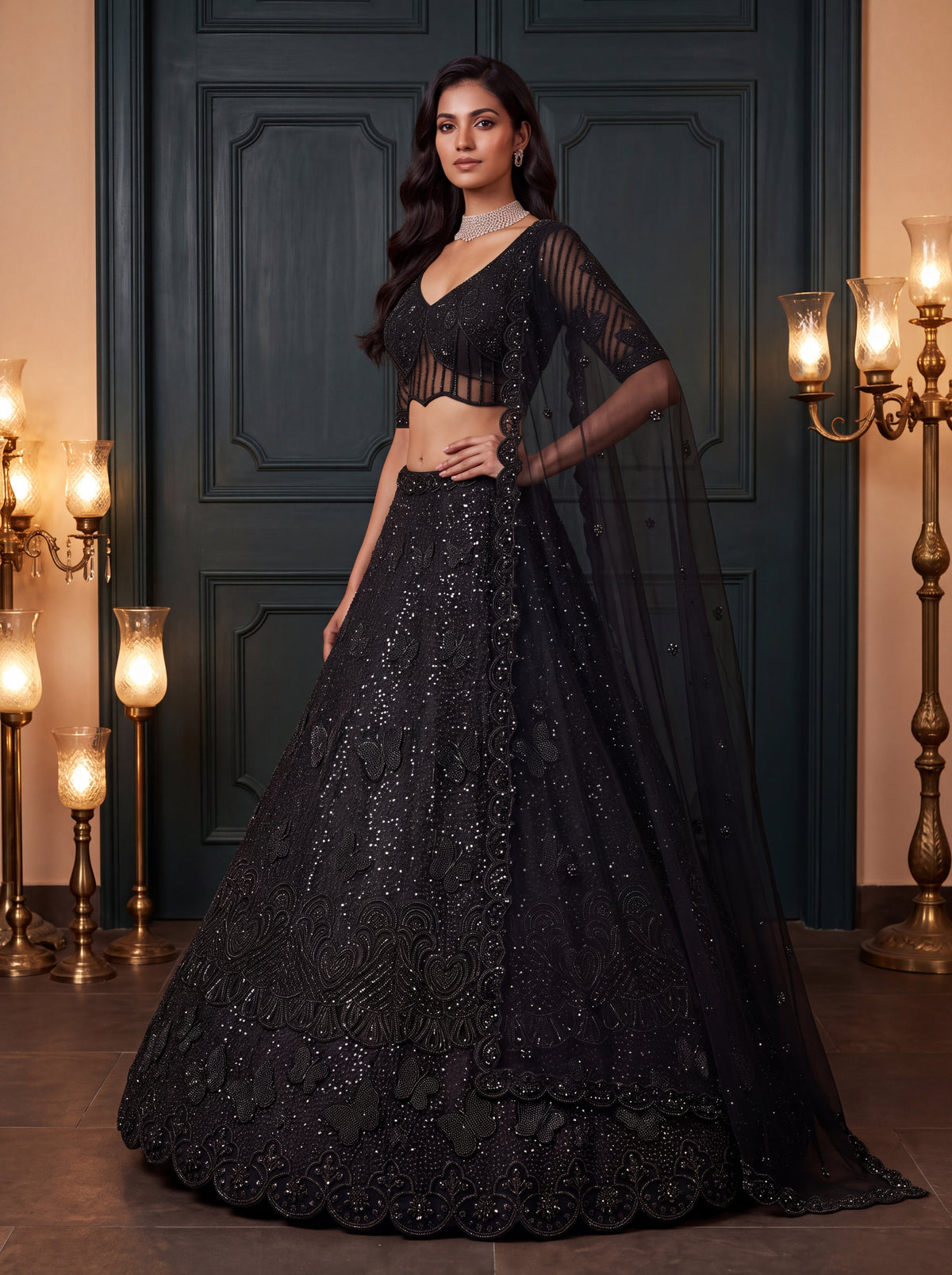 Latest Semi Stitched Lehenga Choli With Dupatta.
