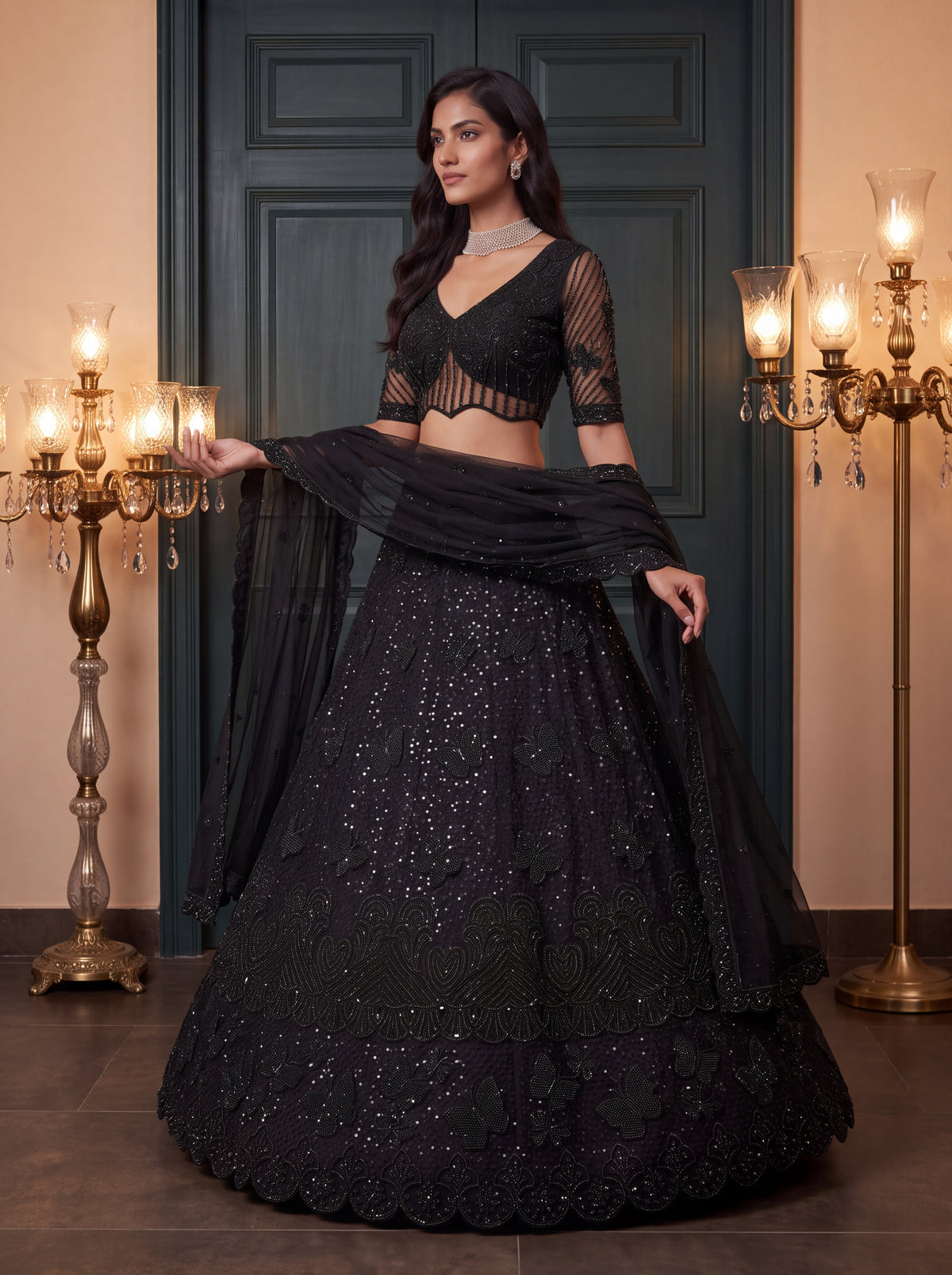 Latest Semi Stitched Lehenga Choli With Dupatta.