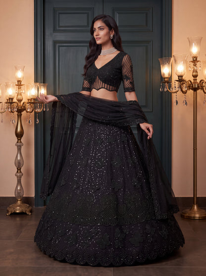 Latest Semi Stitched Lehenga Choli With Dupatta.