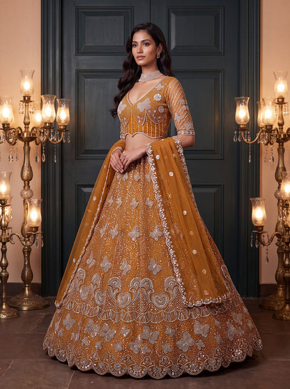 Latest Semi Stitched Lehenga Choli With Dupatta.
