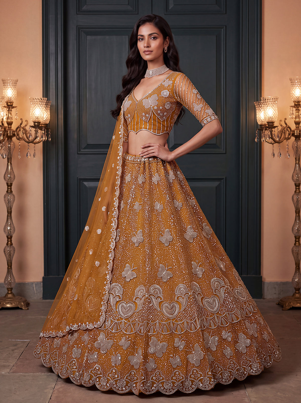 Latest Semi Stitched Lehenga Choli With Dupatta.