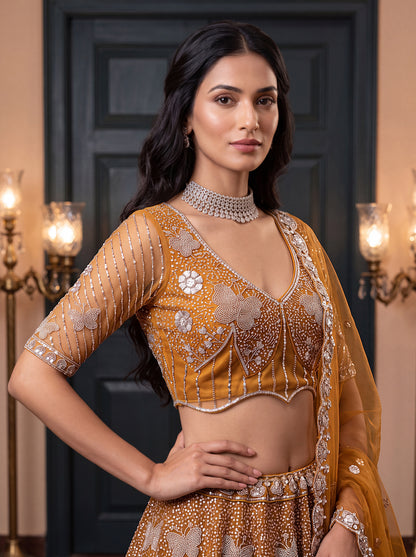 Latest Semi Stitched Lehenga Choli With Dupatta.