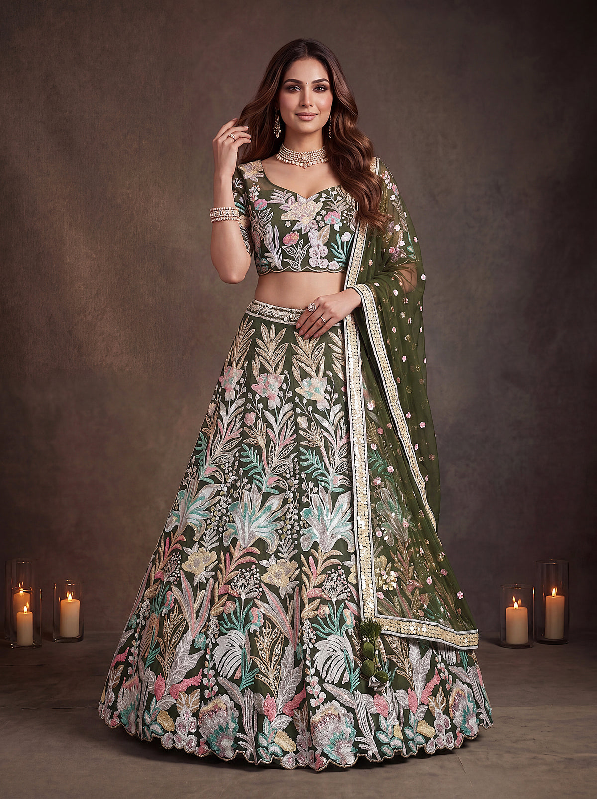 Latest Semi Stitched Lehenga Choli With Dupatta.