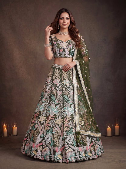 Latest Semi Stitched Lehenga Choli With Dupatta.