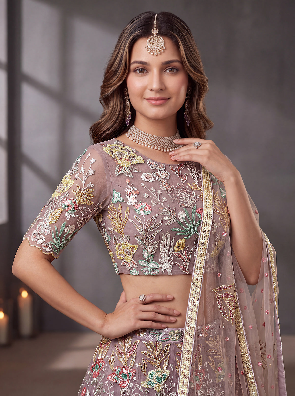 Latest Semi Stitched Lehenga Choli With Dupatta.