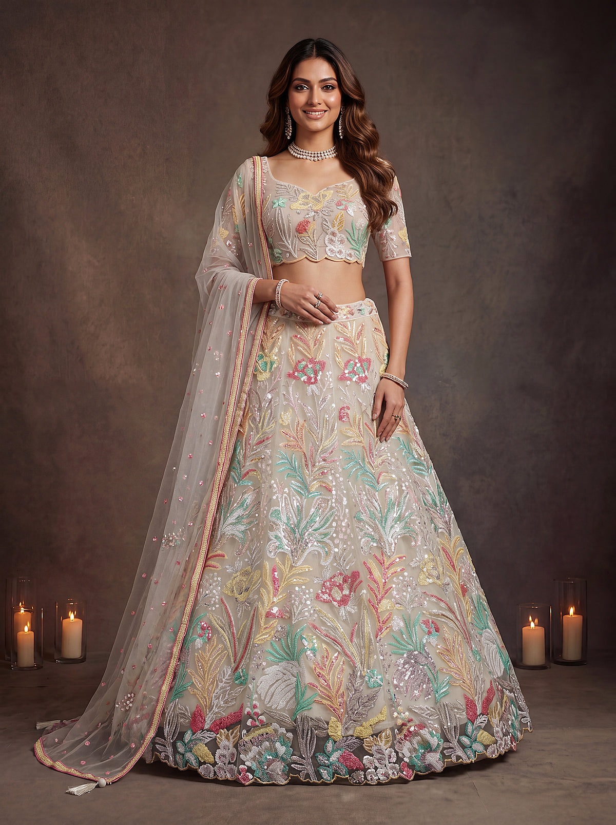 Latest Semi Stitched Lehenga Choli With Dupatta.