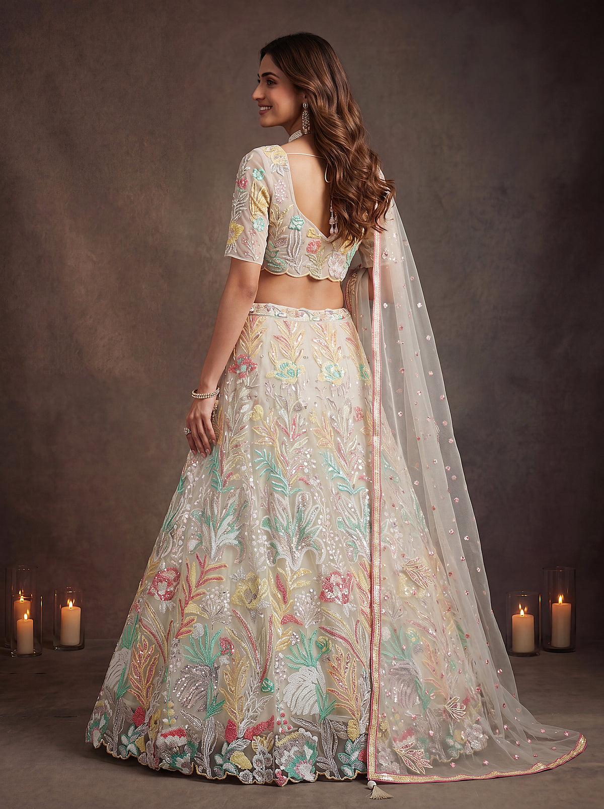 Latest Semi Stitched Lehenga Choli With Dupatta.