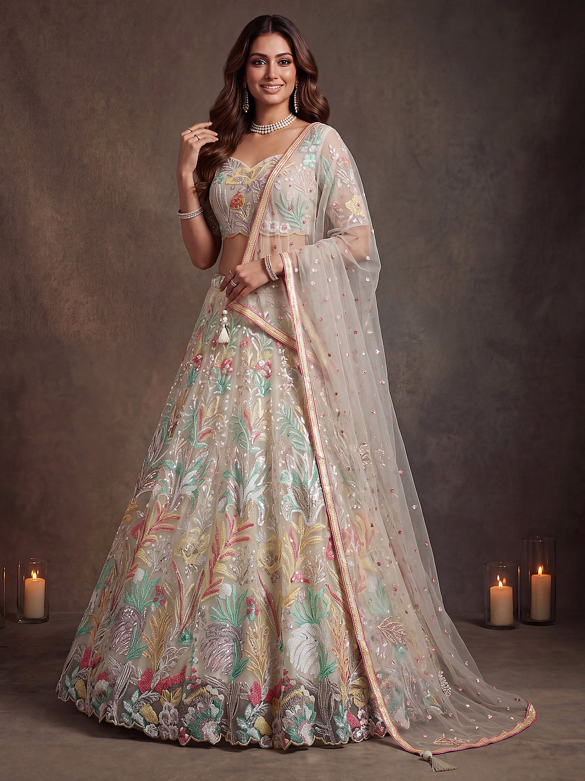 Latest Semi Stitched Lehenga Choli With Dupatta.