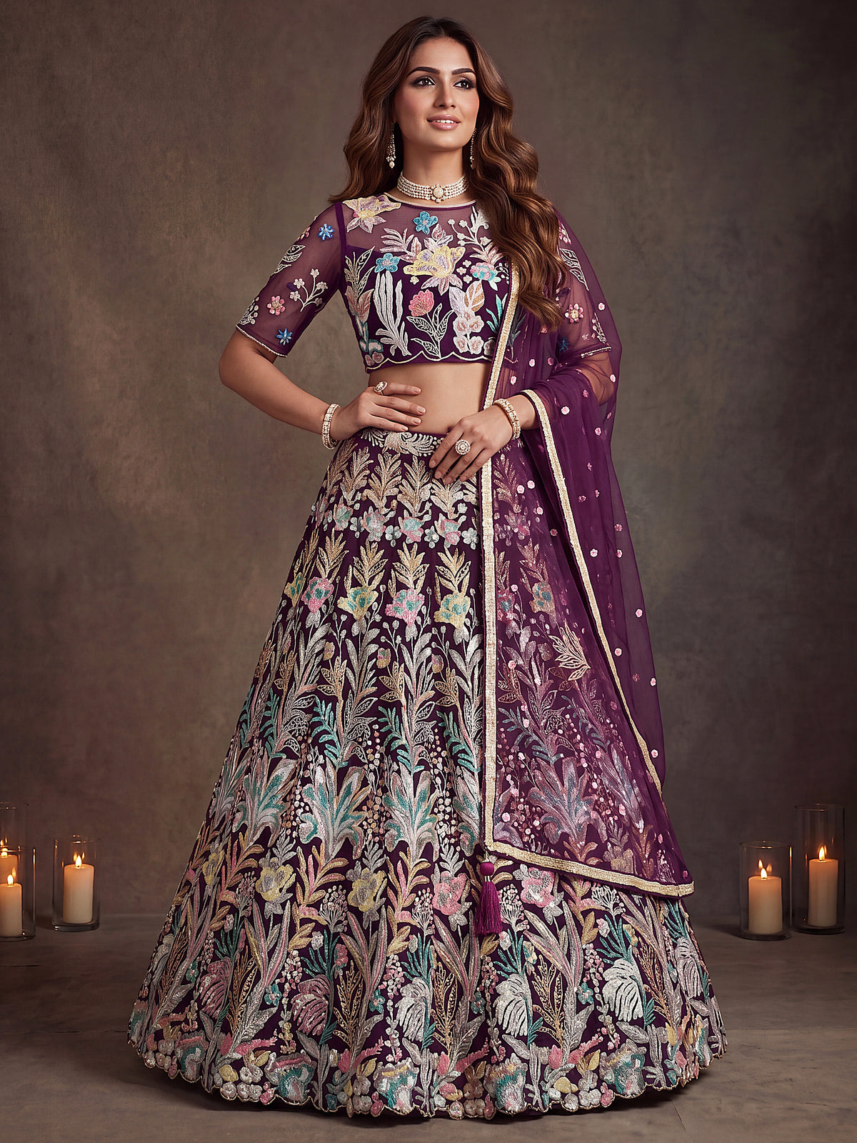 Latest Semi Stitched Lehenga Choli With Dupatta.