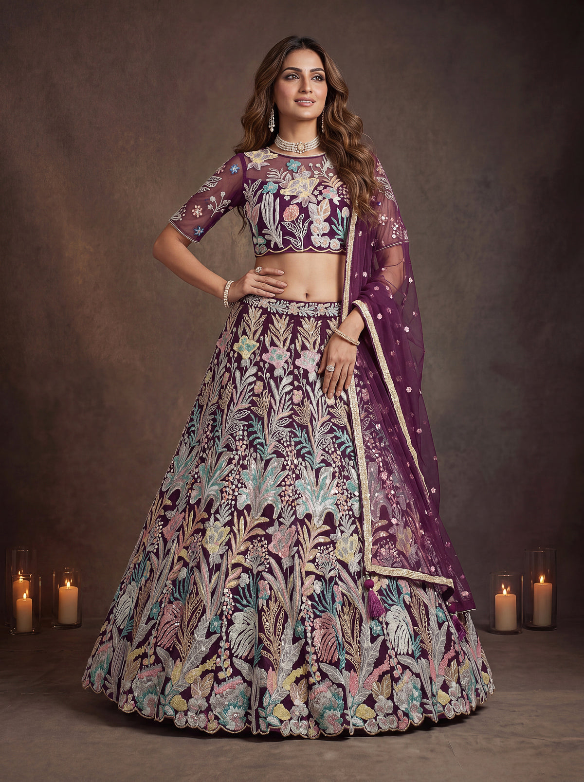 Latest Semi Stitched Lehenga Choli With Dupatta.