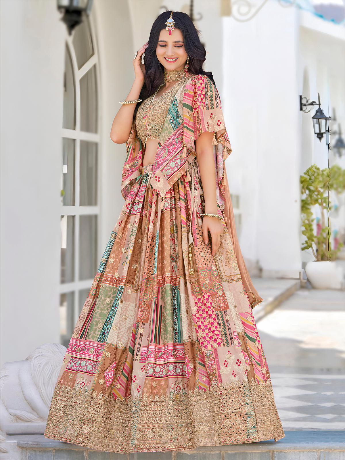 Latest Semi Stitched Lehenga Choli With Dupatta.