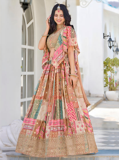 Latest Semi Stitched Lehenga Choli With Dupatta.