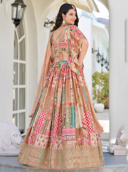 Latest Semi Stitched Lehenga Choli With Dupatta.