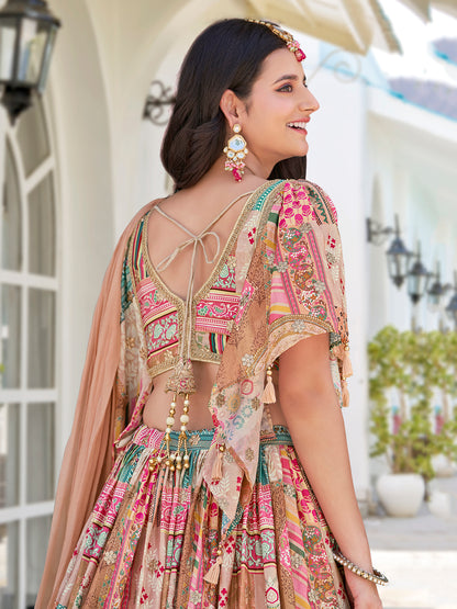 Latest Semi Stitched Lehenga Choli With Dupatta.