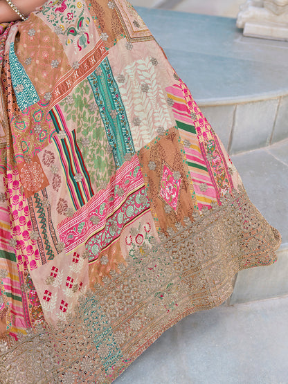 Latest Semi Stitched Lehenga Choli With Dupatta.